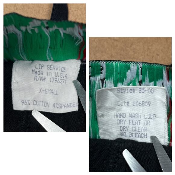 Y2K Lip Service Lace Up Front Corset Black Camisole Top XS Cami Vintage Goth - Picture 7 of 16